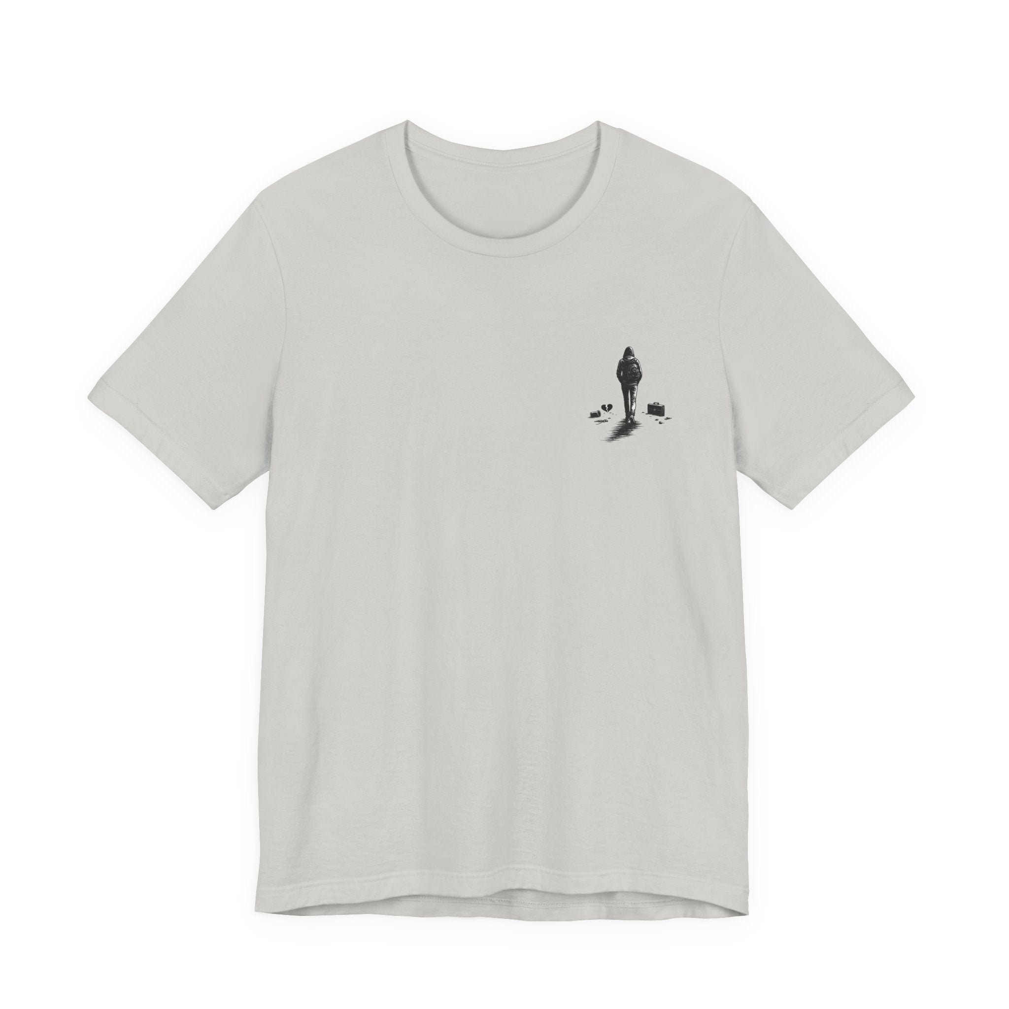 Knowing When to Leave Tee: "The Party, The Job, The Relationship" Minimal Back-Print T-Shirt