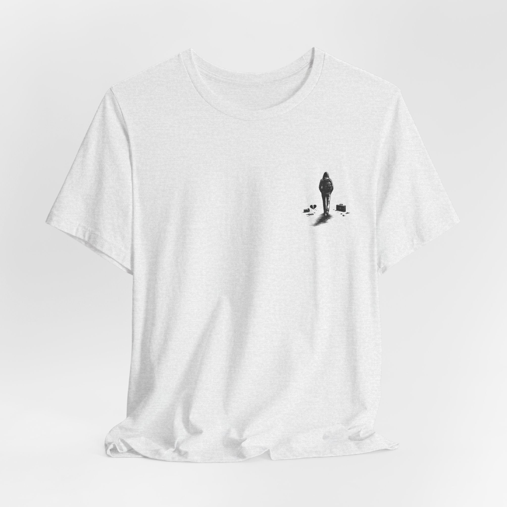 Knowing When to Leave Tee: "The Party, The Job, The Relationship" Minimal Back-Print T-Shirt