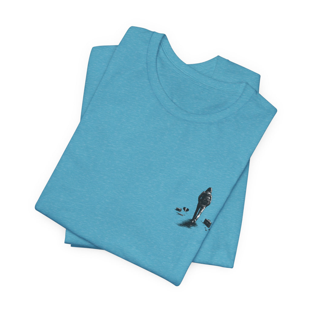 Knowing When to Leave Tee: "The Party, The Job, The Relationship" Minimal Back-Print T-Shirt