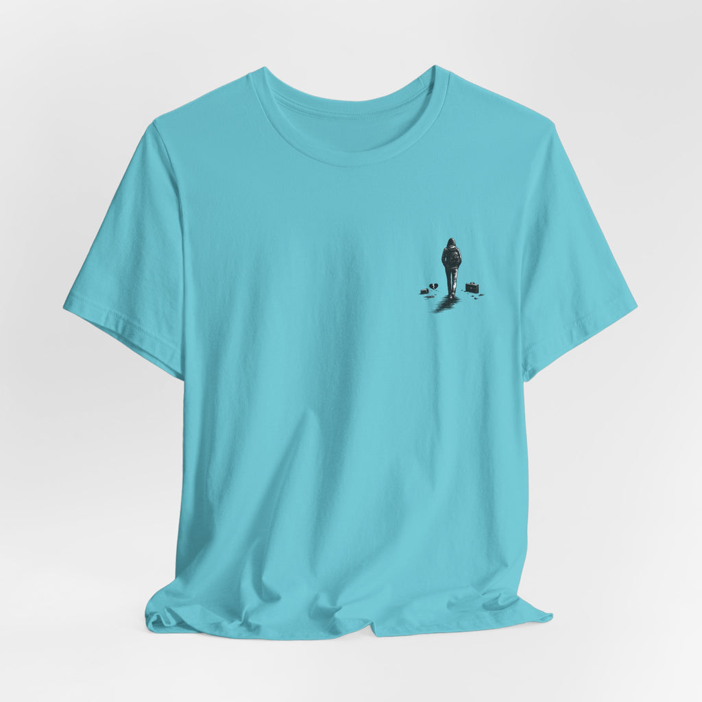 Knowing When to Leave Tee: "The Party, The Job, The Relationship" Minimal Back-Print T-Shirt