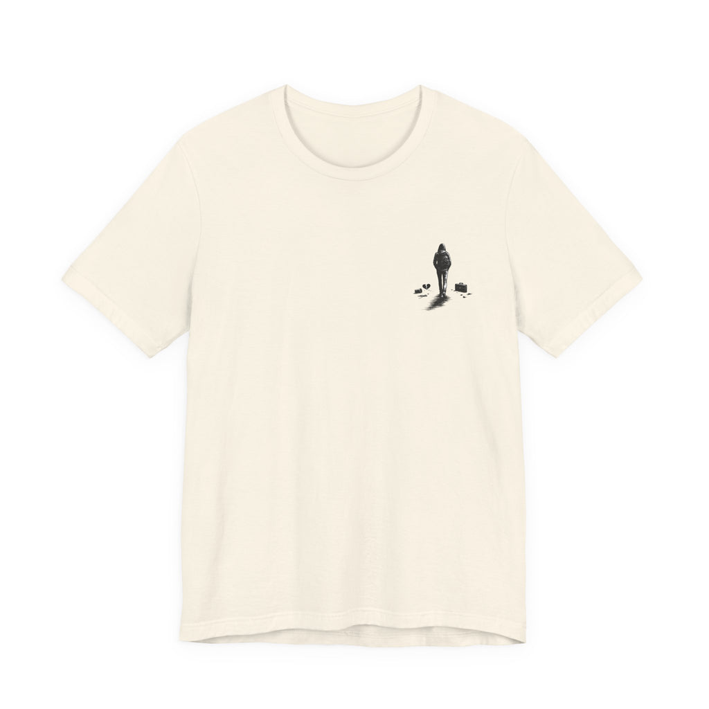Knowing When to Leave Tee: "The Party, The Job, The Relationship" Minimal Back-Print T-Shirt