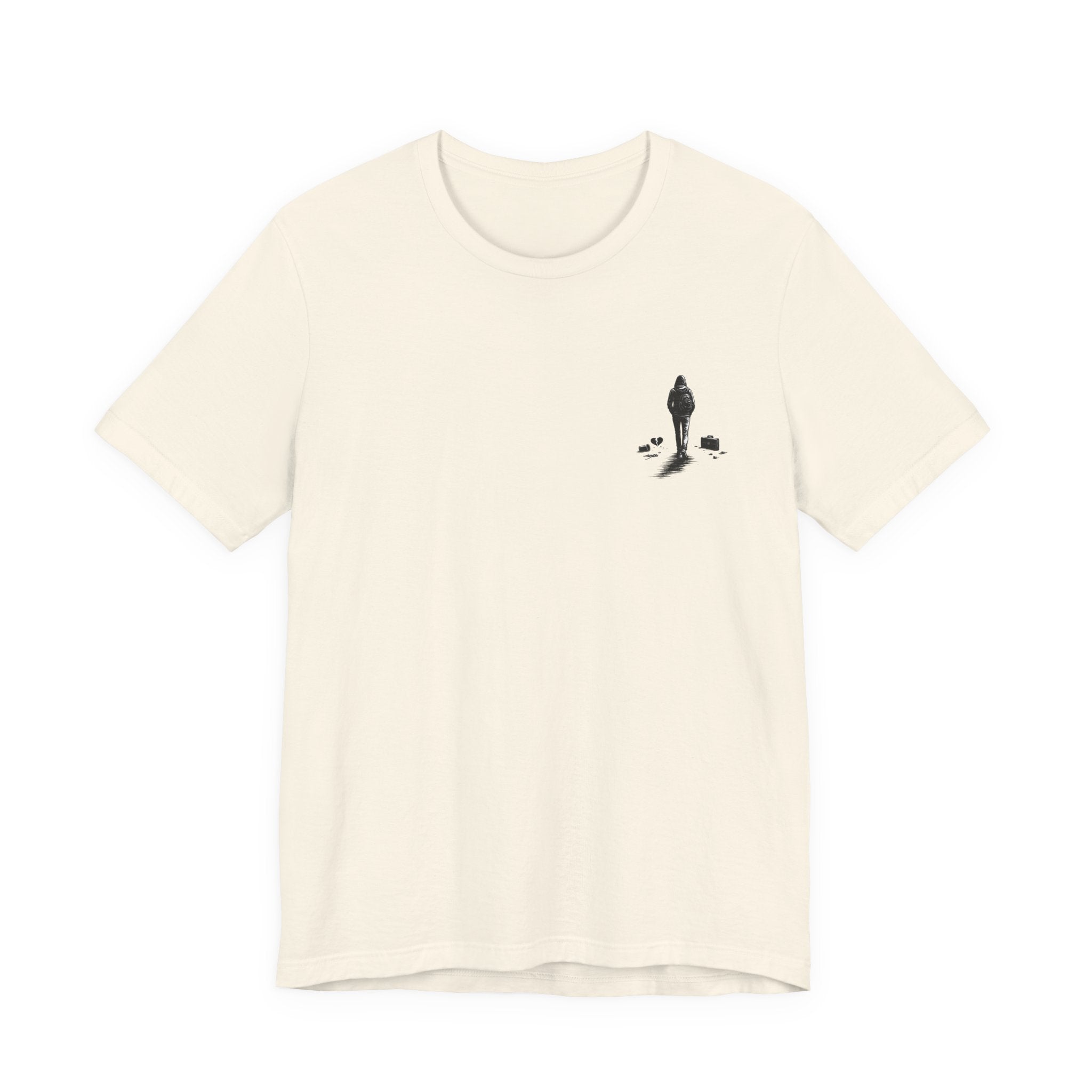 Knowing When to Leave Tee: "The Party, The Job, The Relationship" Minimal Back-Print T-Shirt