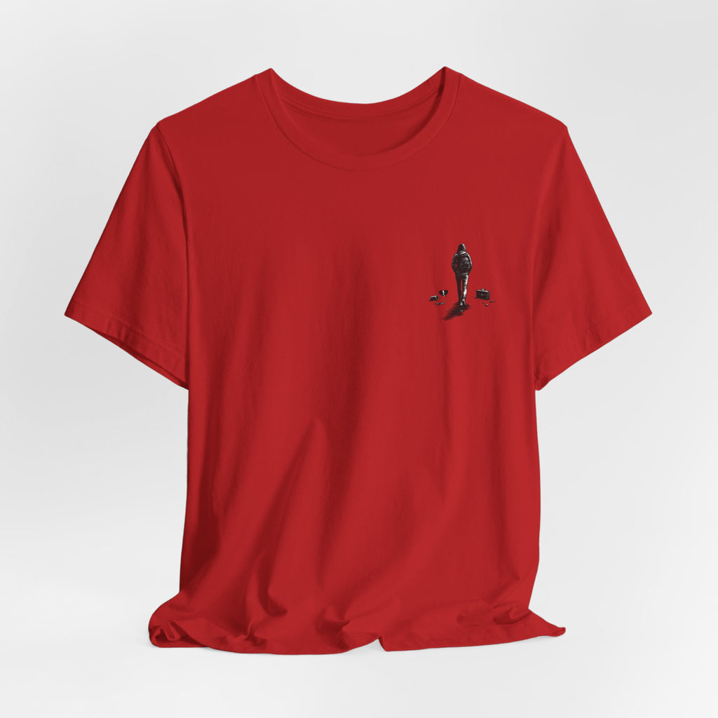 Knowing When to Leave Tee: "The Party, The Job, The Relationship" Minimal Back-Print T-Shirt