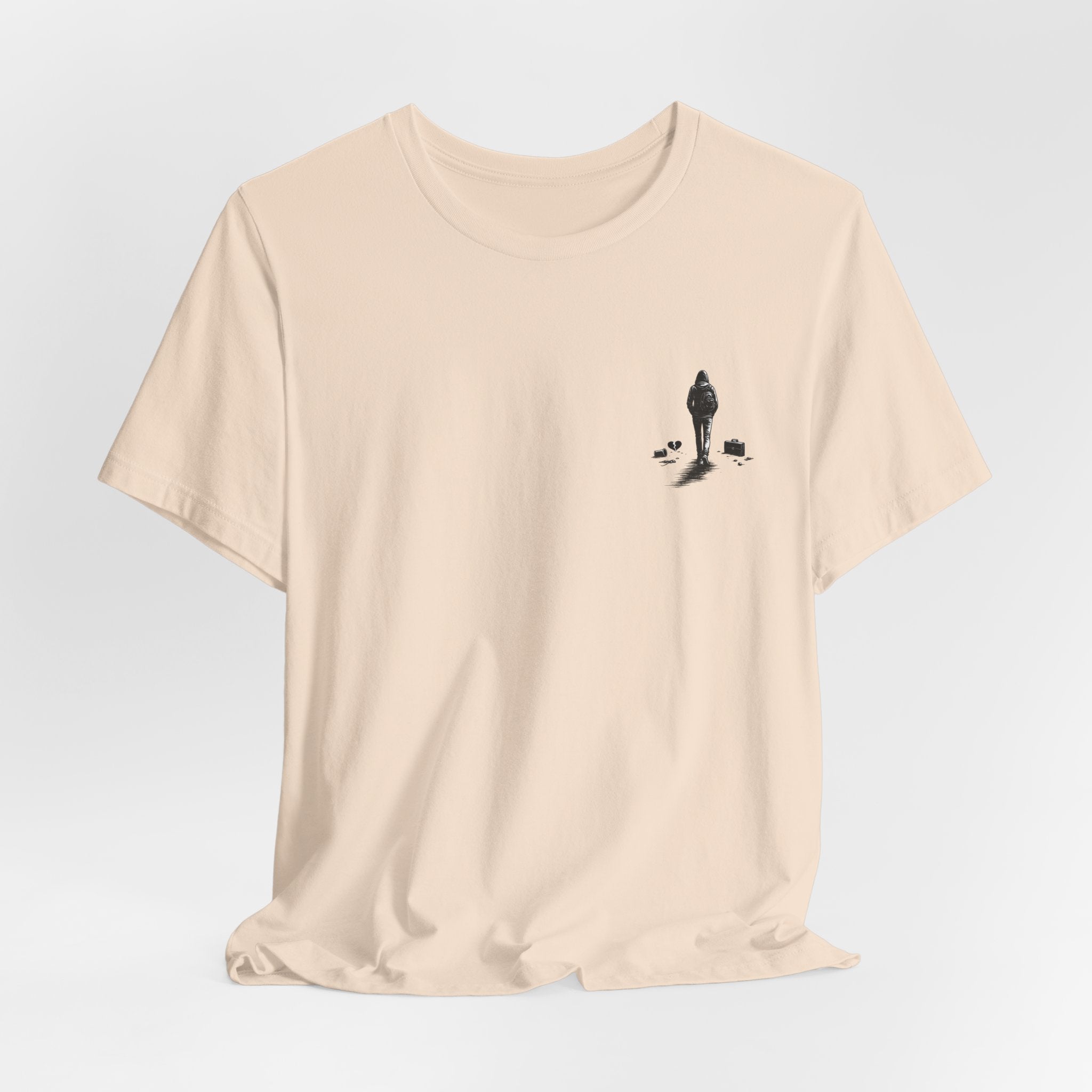 Knowing When to Leave Tee: "The Party, The Job, The Relationship" Minimal Back-Print T-Shirt