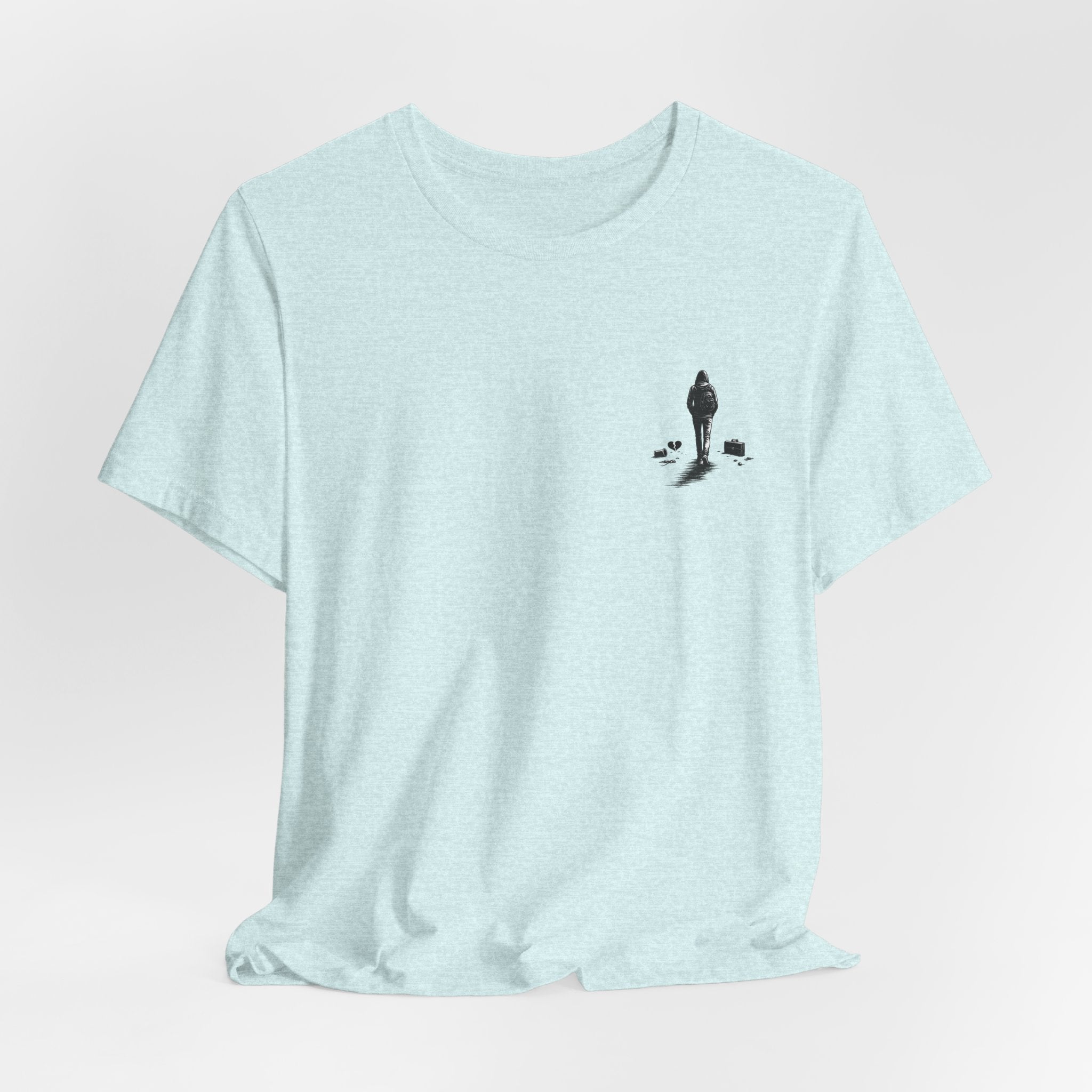 Knowing When to Leave Tee: "The Party, The Job, The Relationship" Minimal Back-Print T-Shirt