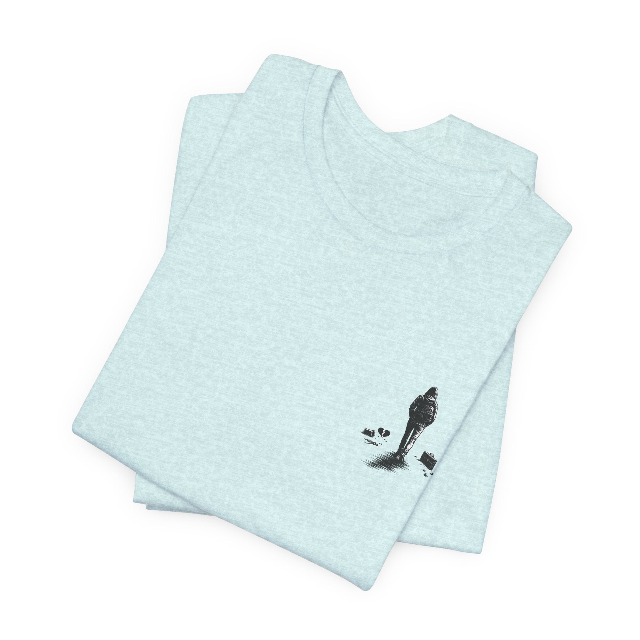 Knowing When to Leave Tee: "The Party, The Job, The Relationship" Minimal Back-Print T-Shirt