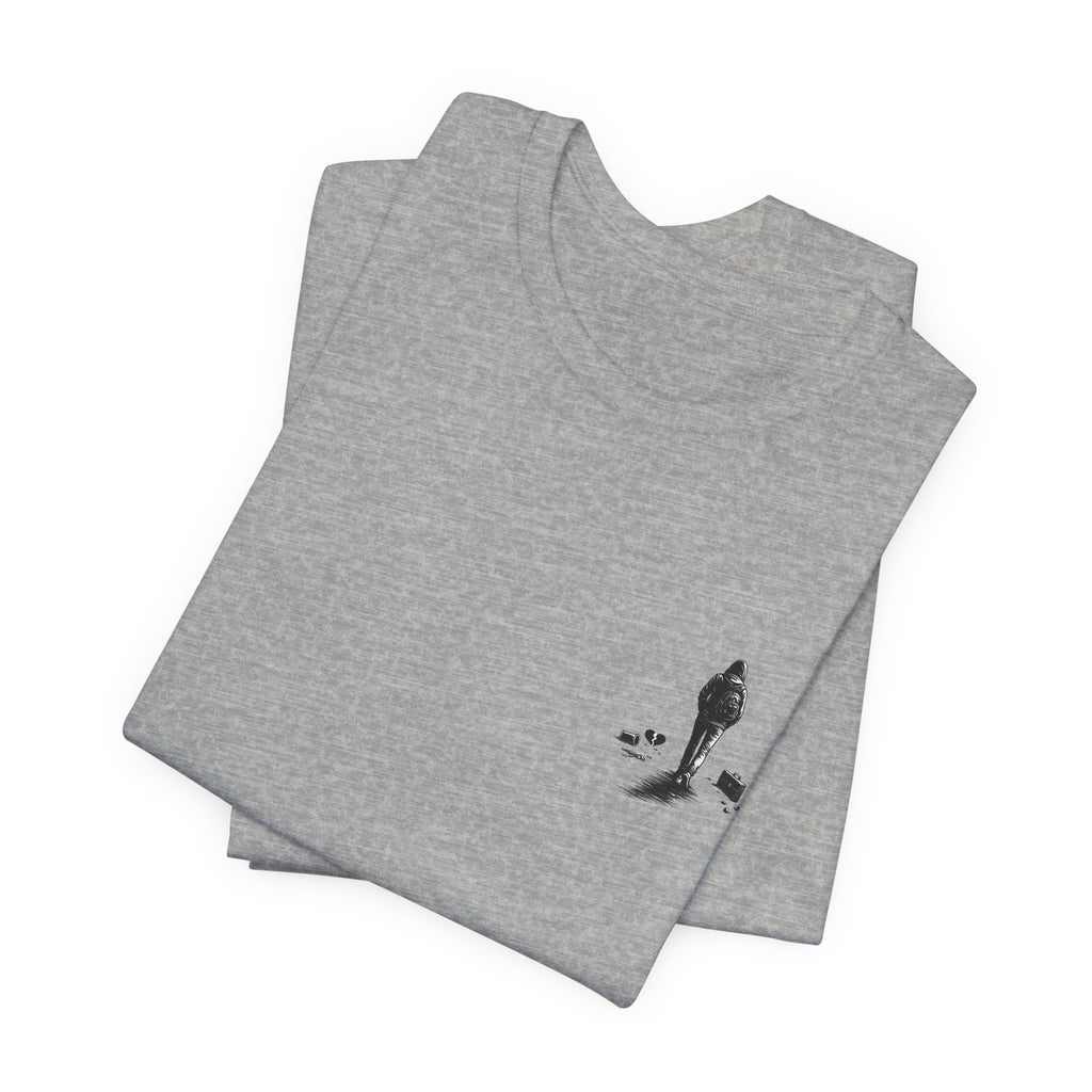 Knowing When to Leave Tee: "The Party, The Job, The Relationship" Minimal Back-Print T-Shirt
