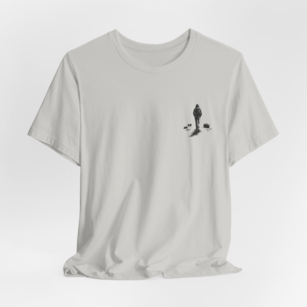 Knowing When to Leave Tee: "The Party, The Job, The Relationship" Minimal Back-Print T-Shirt