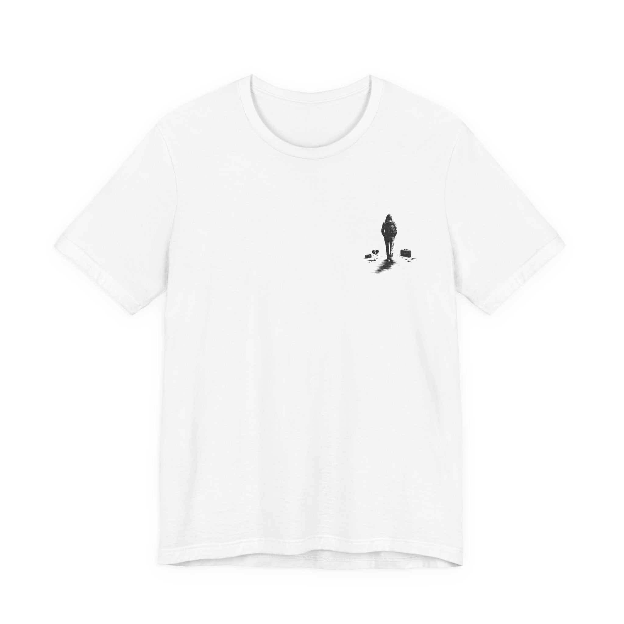 Knowing When to Leave Tee: "The Party, The Job, The Relationship" Minimal Back-Print T-Shirt