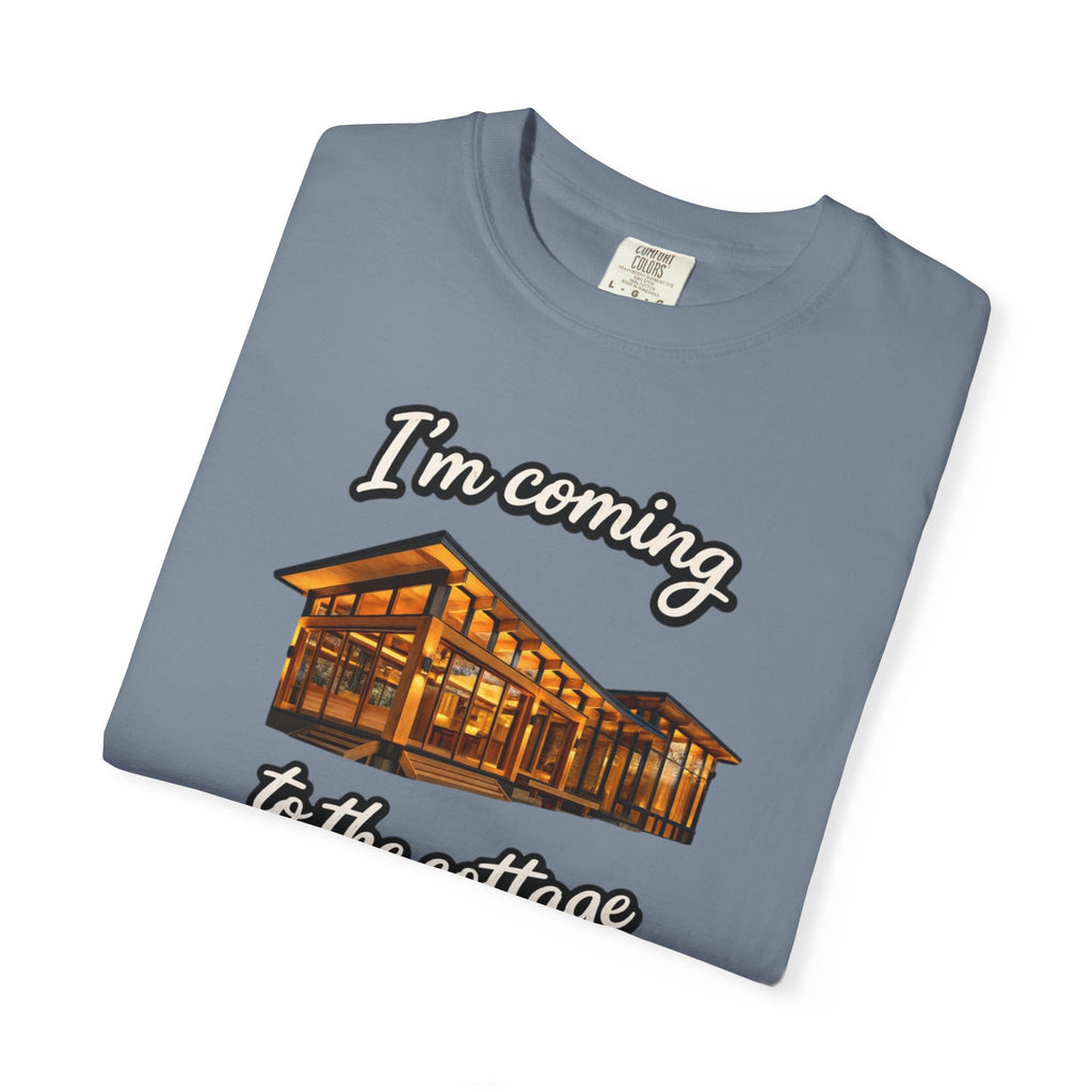 Cottage Cabin T-Shirt: "I'm Coming to the Cottage" Relaxed Heated Rivalry Retreat Tee