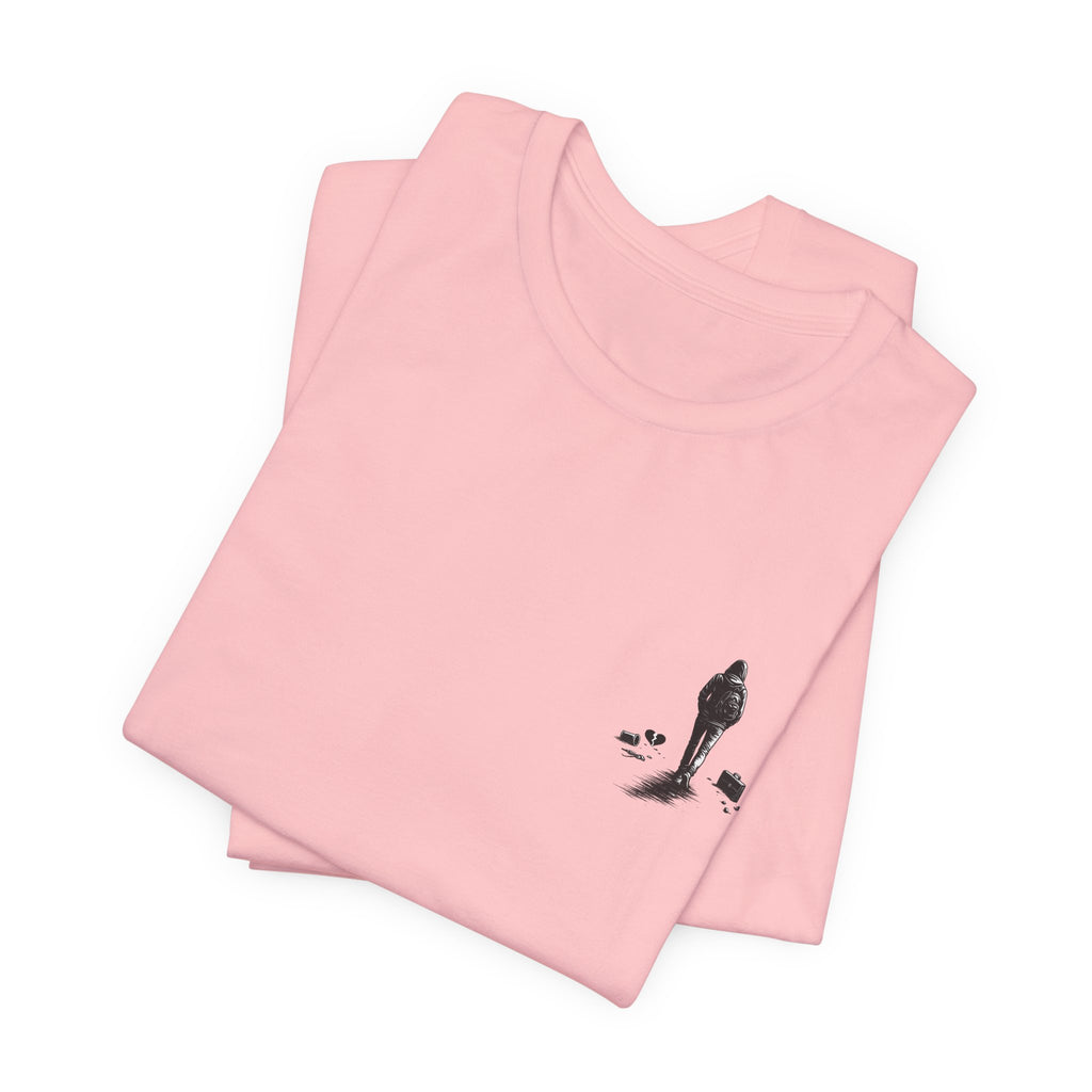 Knowing When to Leave Tee: "The Party, The Job, The Relationship" Minimal Back-Print T-Shirt