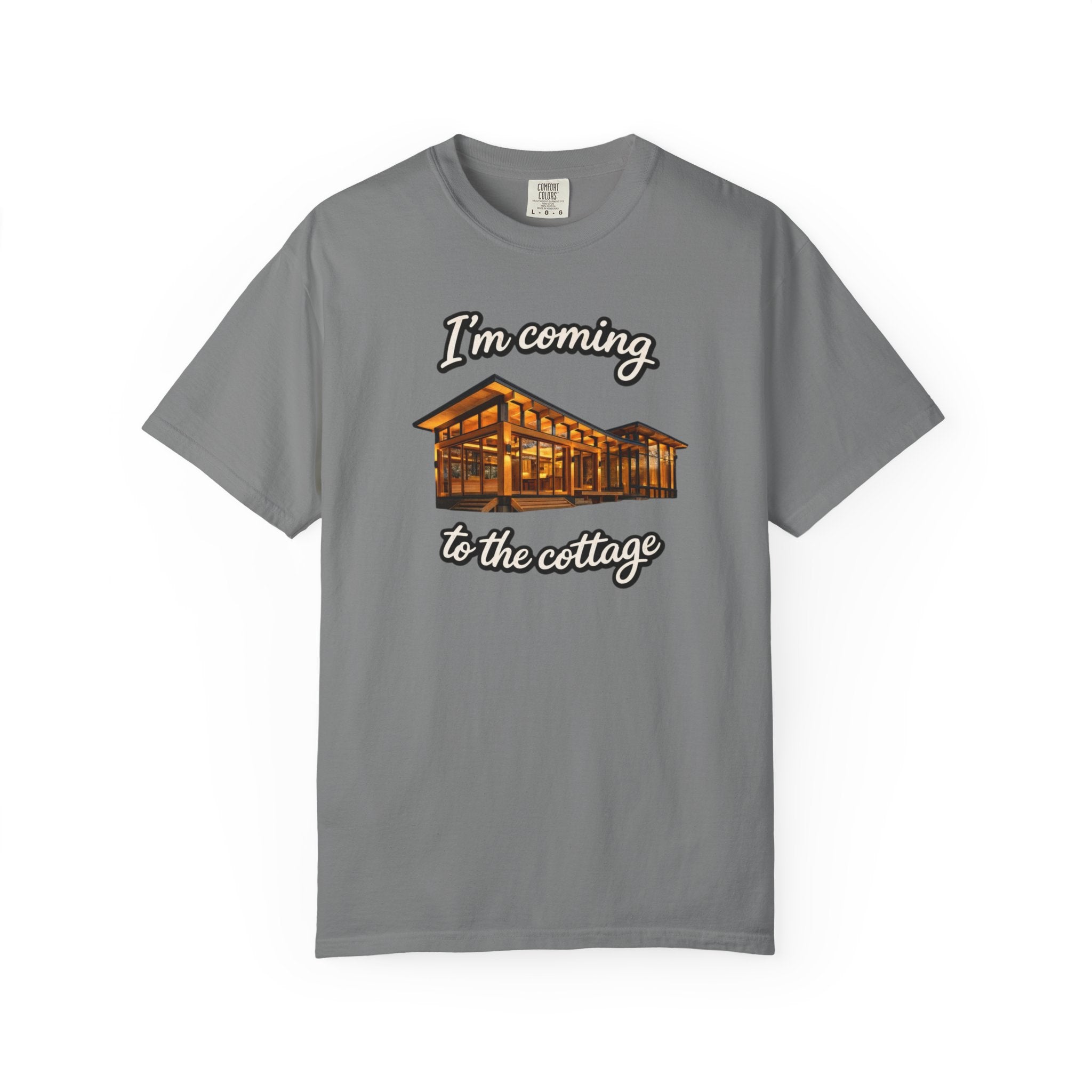 Cottage Cabin T-Shirt: "I'm Coming to the Cottage" Relaxed Heated Rivalry Retreat Tee