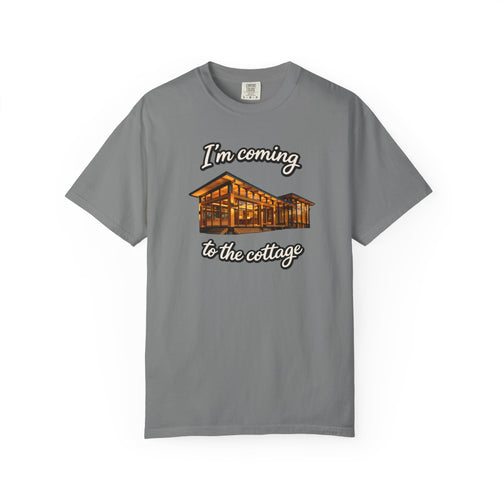 Cottage Cabin T-Shirt: "I'm Coming to the Cottage" Relaxed Heated Rivalry Retreat Tee