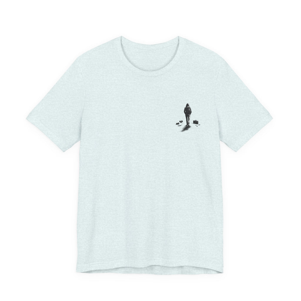 Knowing When to Leave Tee: "The Party, The Job, The Relationship" Minimal Back-Print T-Shirt