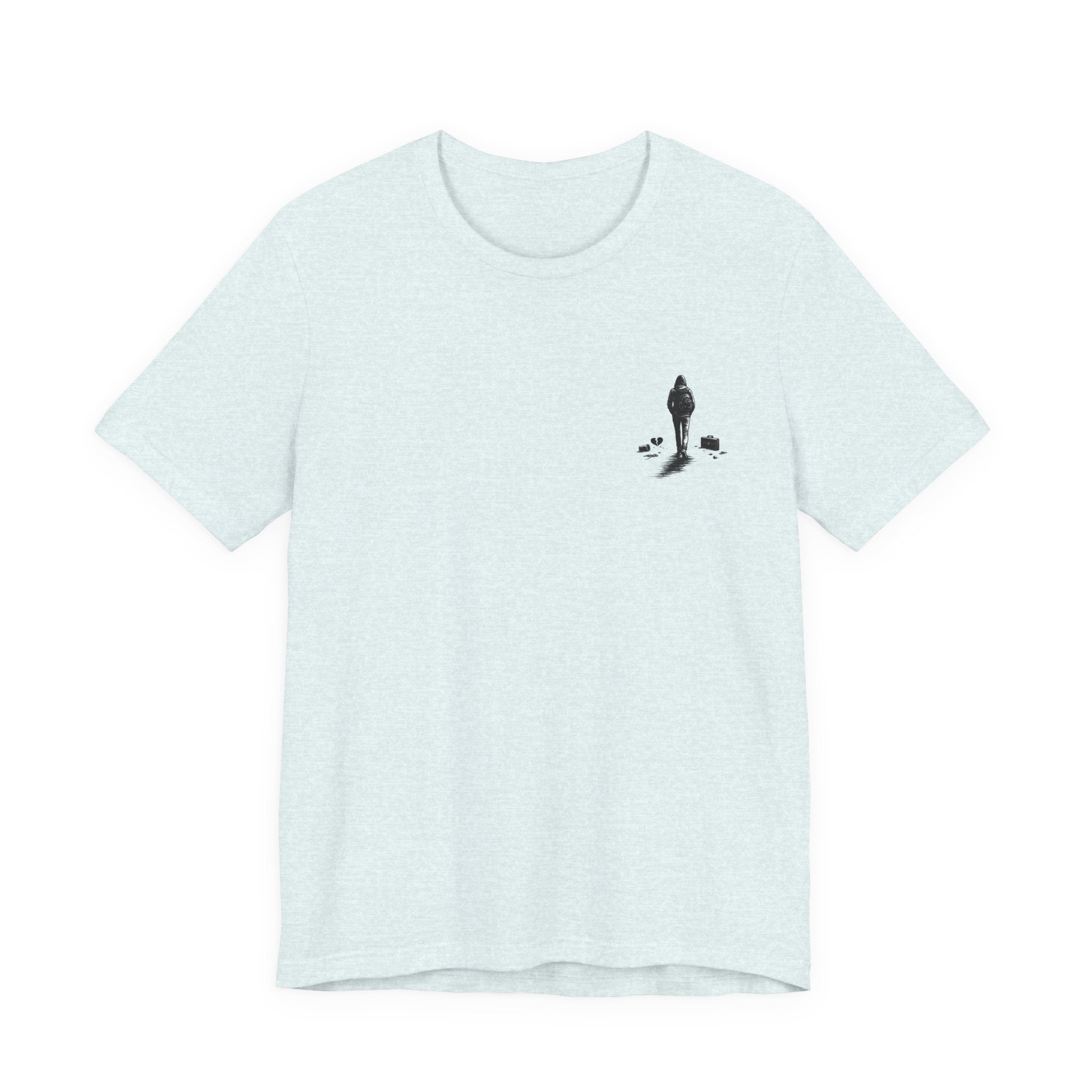 Knowing When to Leave Tee: "The Party, The Job, The Relationship" Minimal Back-Print T-Shirt