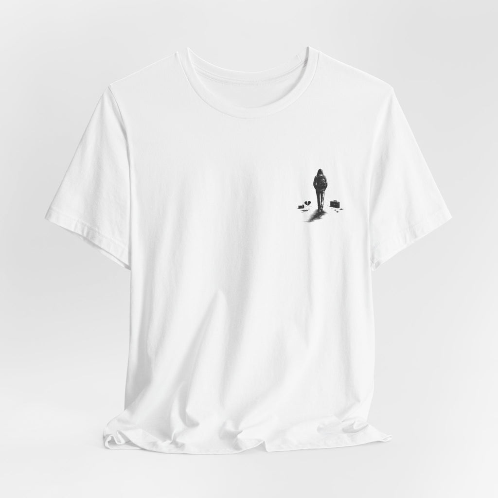 Knowing When to Leave Tee: "The Party, The Job, The Relationship" Minimal Back-Print T-Shirt