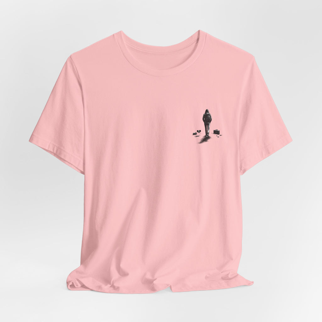 Knowing When to Leave Tee: "The Party, The Job, The Relationship" Minimal Back-Print T-Shirt