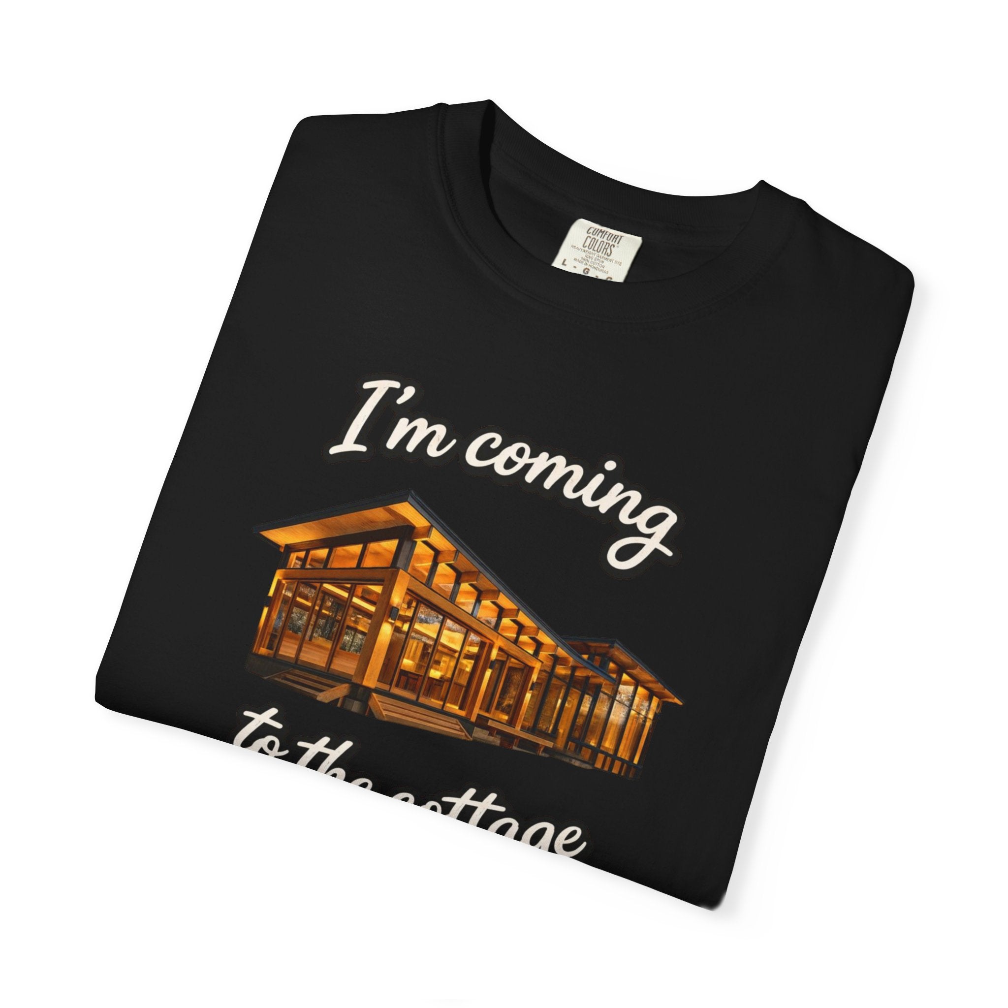 Cottage Cabin T-Shirt: "I'm Coming to the Cottage" Relaxed Heated Rivalry Retreat Tee