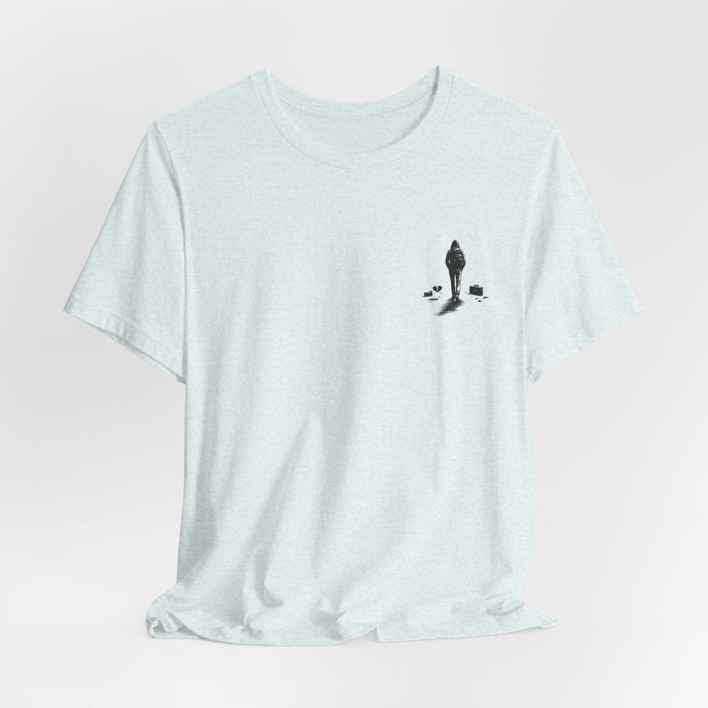 Knowing When to Leave Tee: "The Party, The Job, The Relationship" Minimal Back-Print T-Shirt