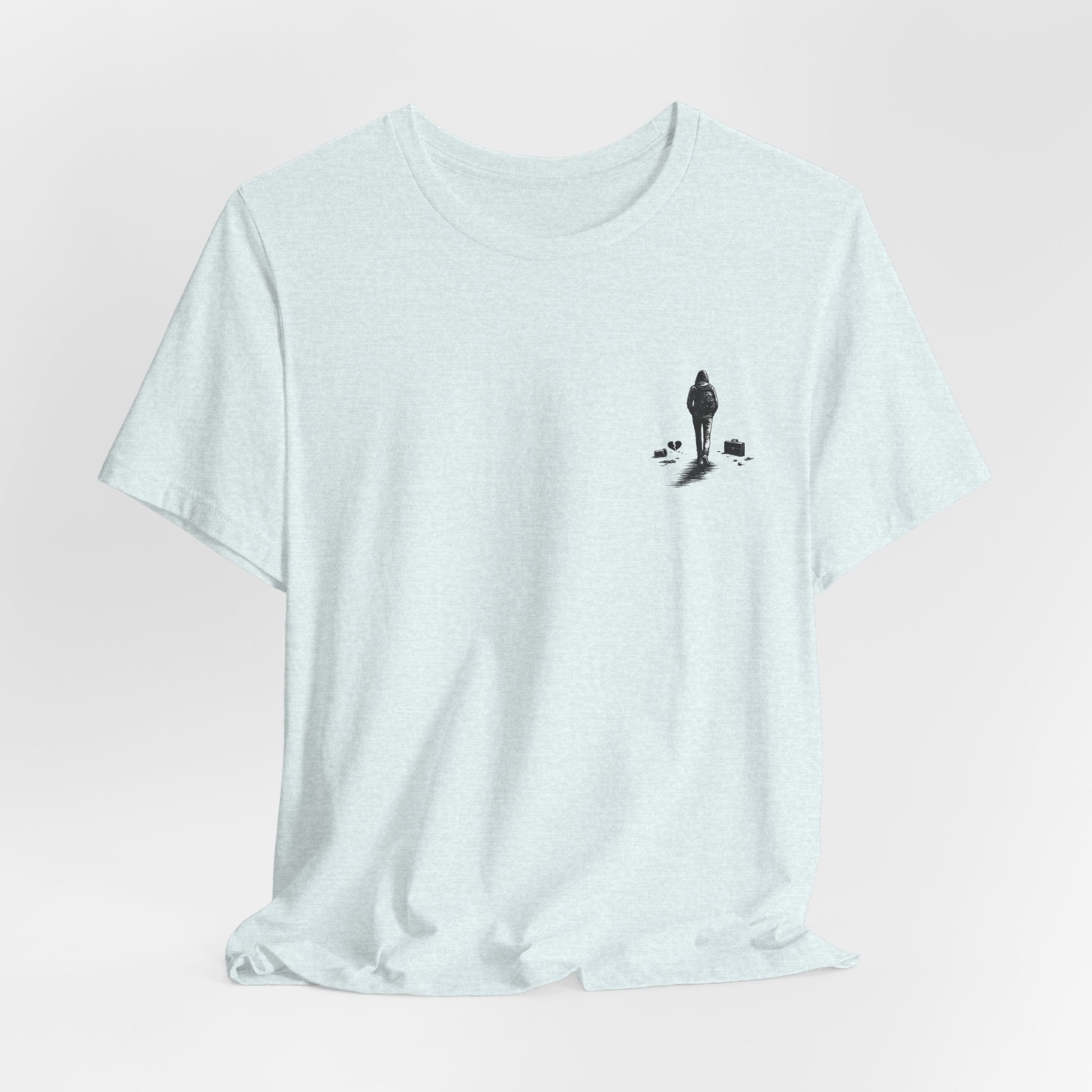 Knowing When to Leave Tee: "The Party, The Job, The Relationship" Minimal Back-Print T-Shirt