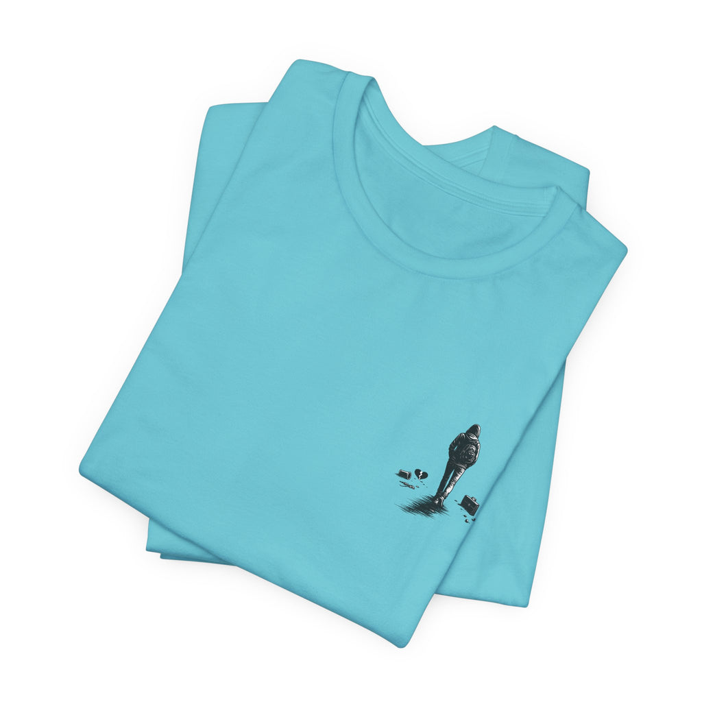 Knowing When to Leave Tee: "The Party, The Job, The Relationship" Minimal Back-Print T-Shirt