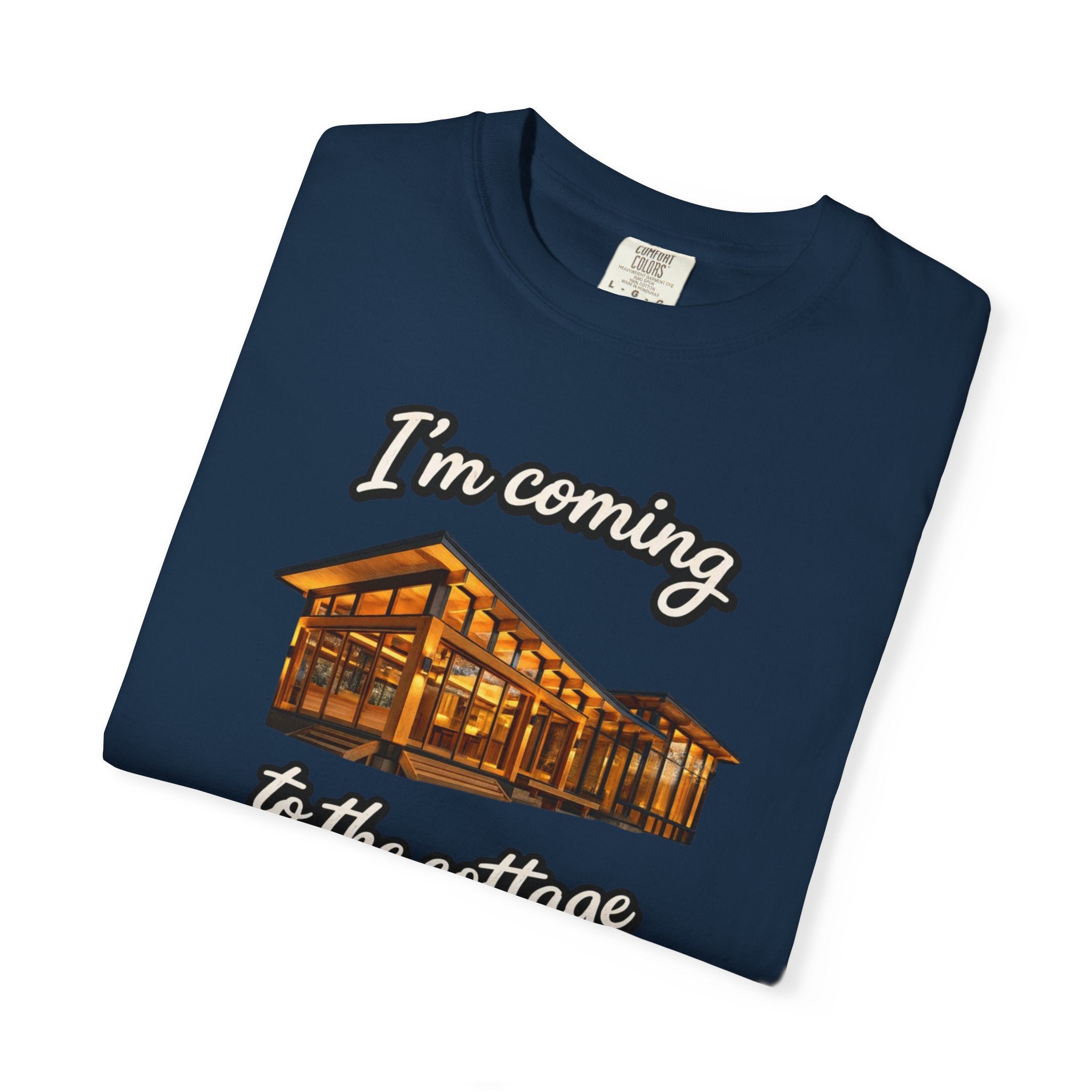 Cottage Cabin T-Shirt: "I'm Coming to the Cottage" Relaxed Heated Rivalry Retreat Tee