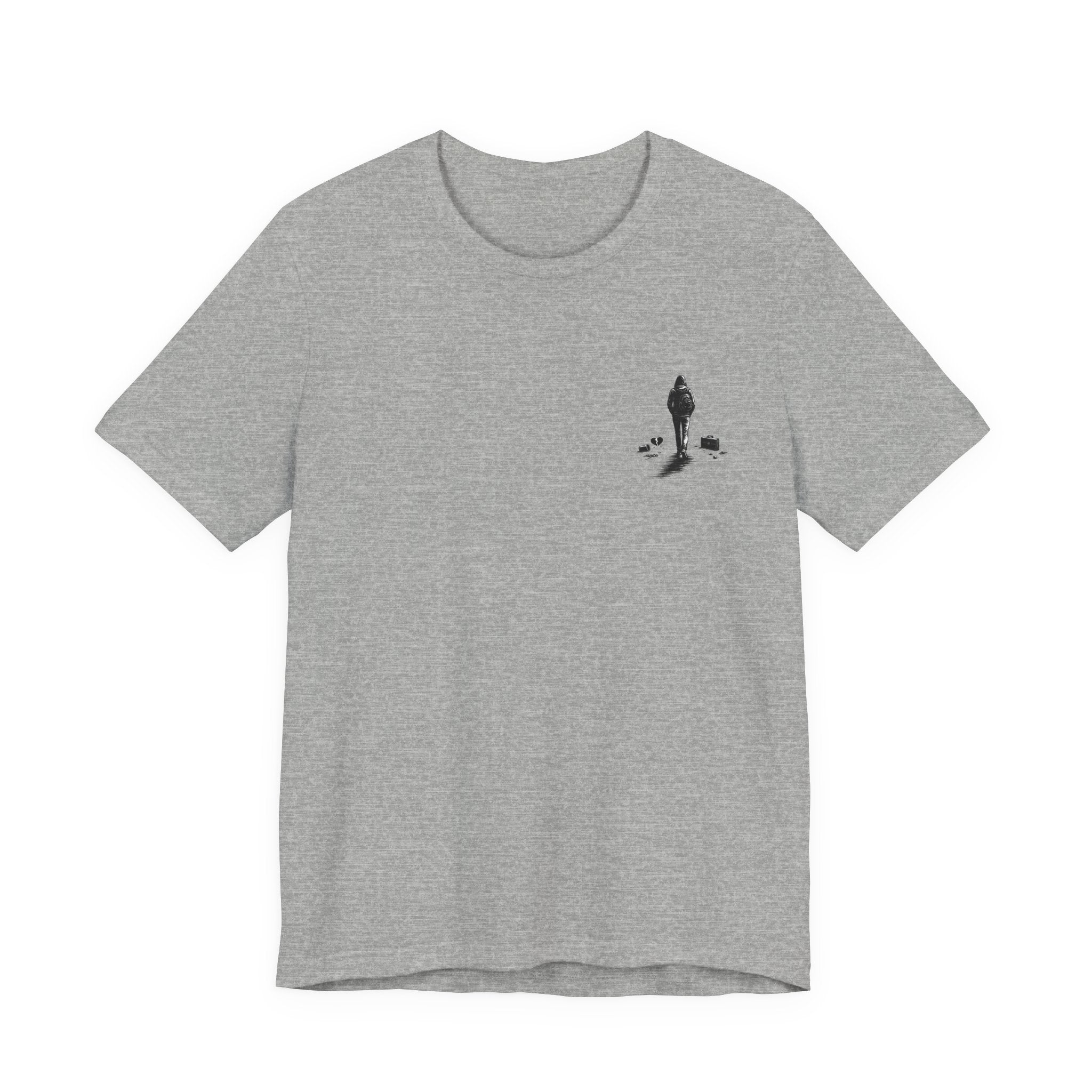 Knowing When to Leave Tee: "The Party, The Job, The Relationship" Minimal Back-Print T-Shirt