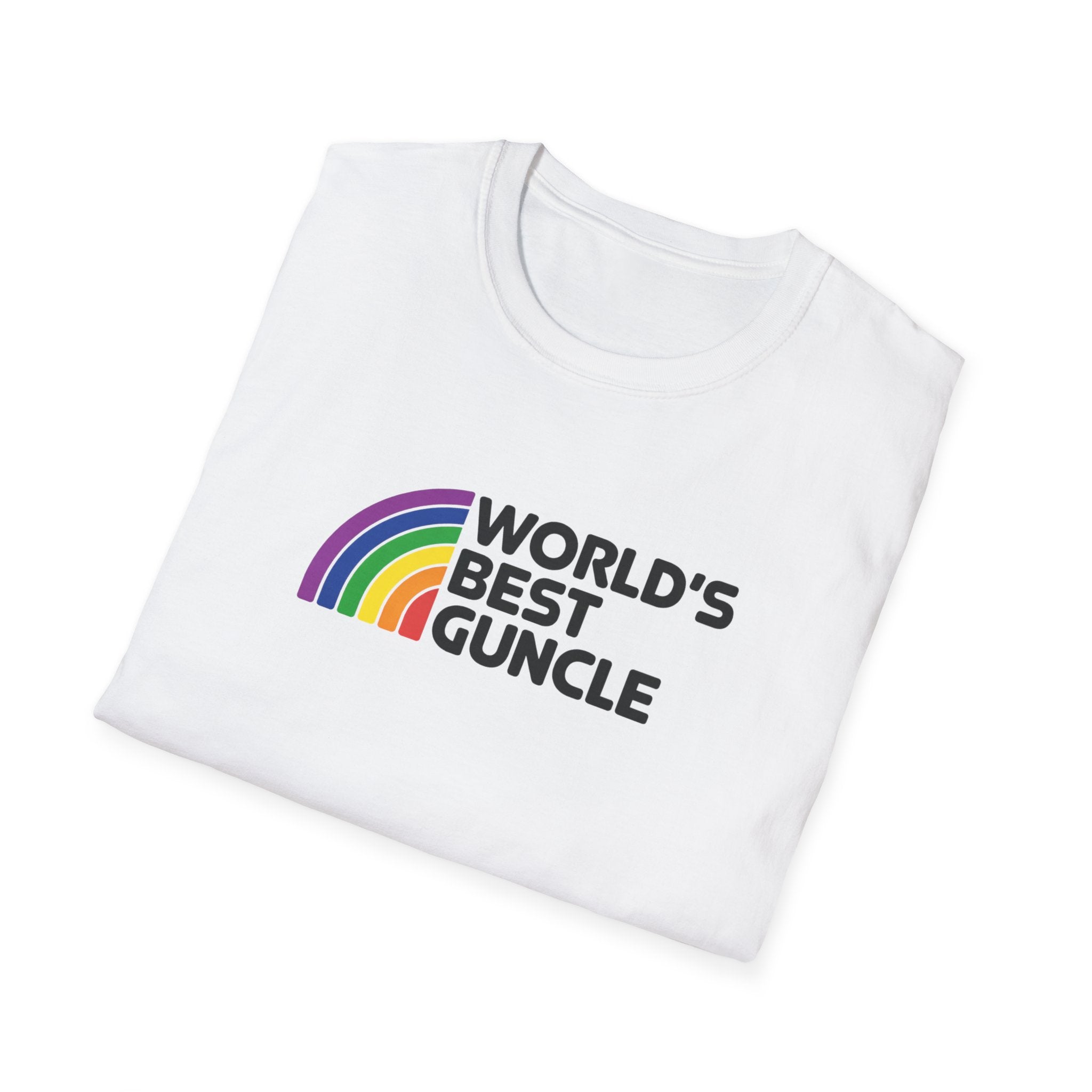 World's Best Guncle Rainbow T-Shirt: Pride Gift for Gay Uncle
