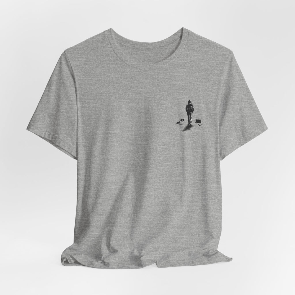 Knowing When to Leave Tee: "The Party, The Job, The Relationship" Minimal Back-Print T-Shirt