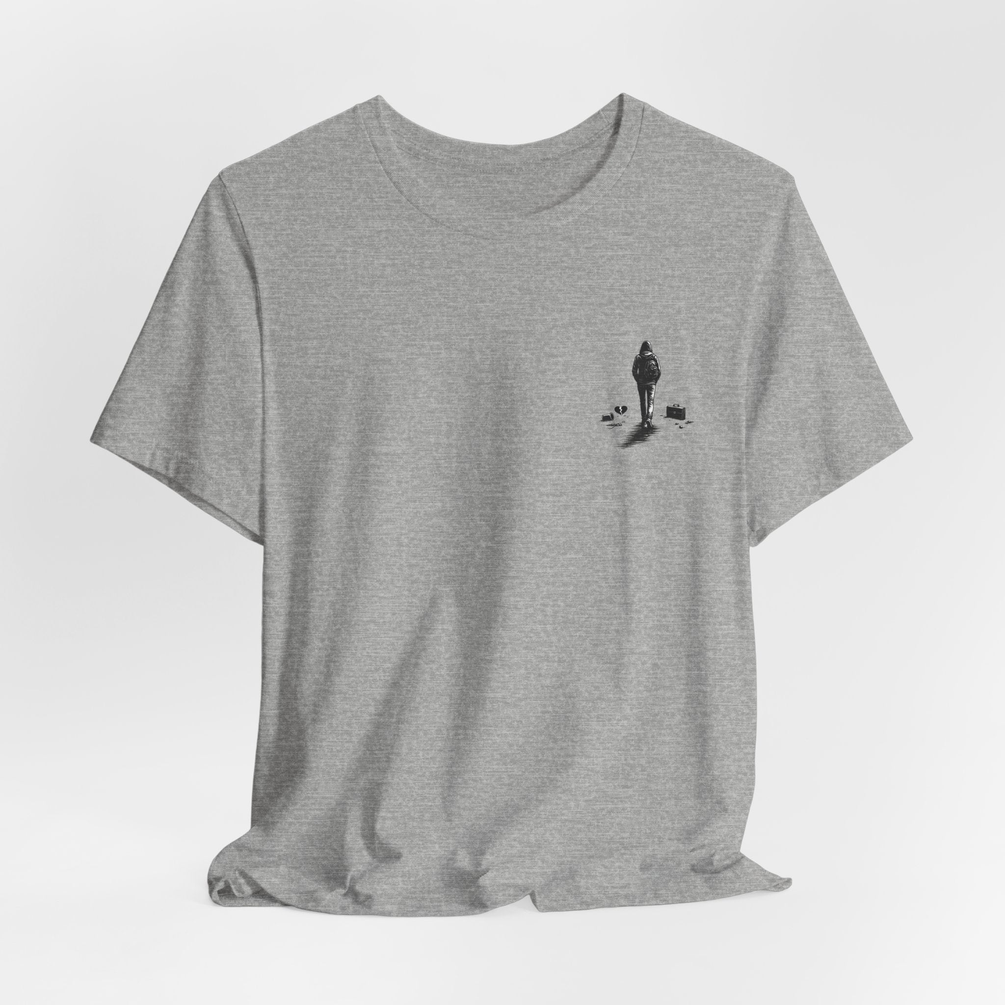 Knowing When to Leave Tee: "The Party, The Job, The Relationship" Minimal Back-Print T-Shirt