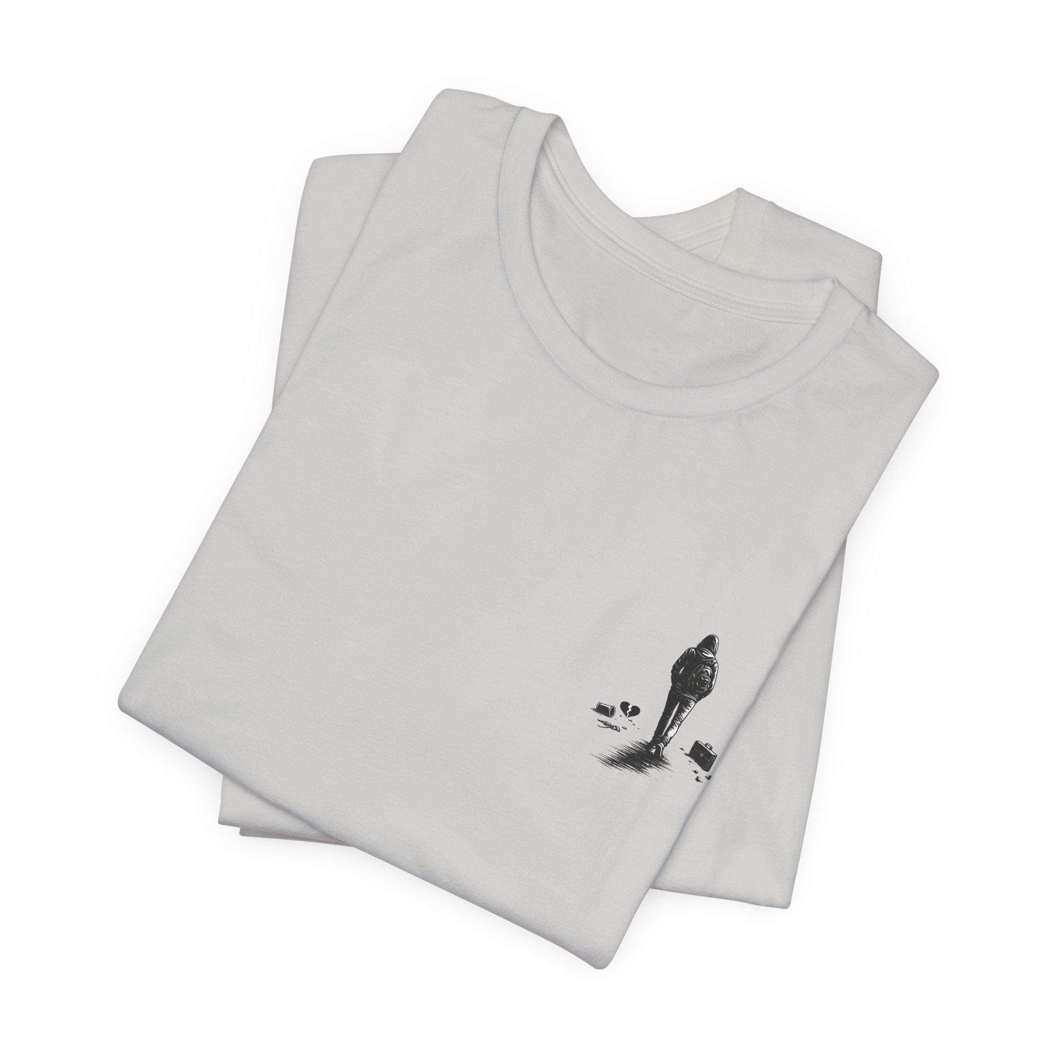 Knowing When to Leave Tee: "The Party, The Job, The Relationship" Minimal Back-Print T-Shirt
