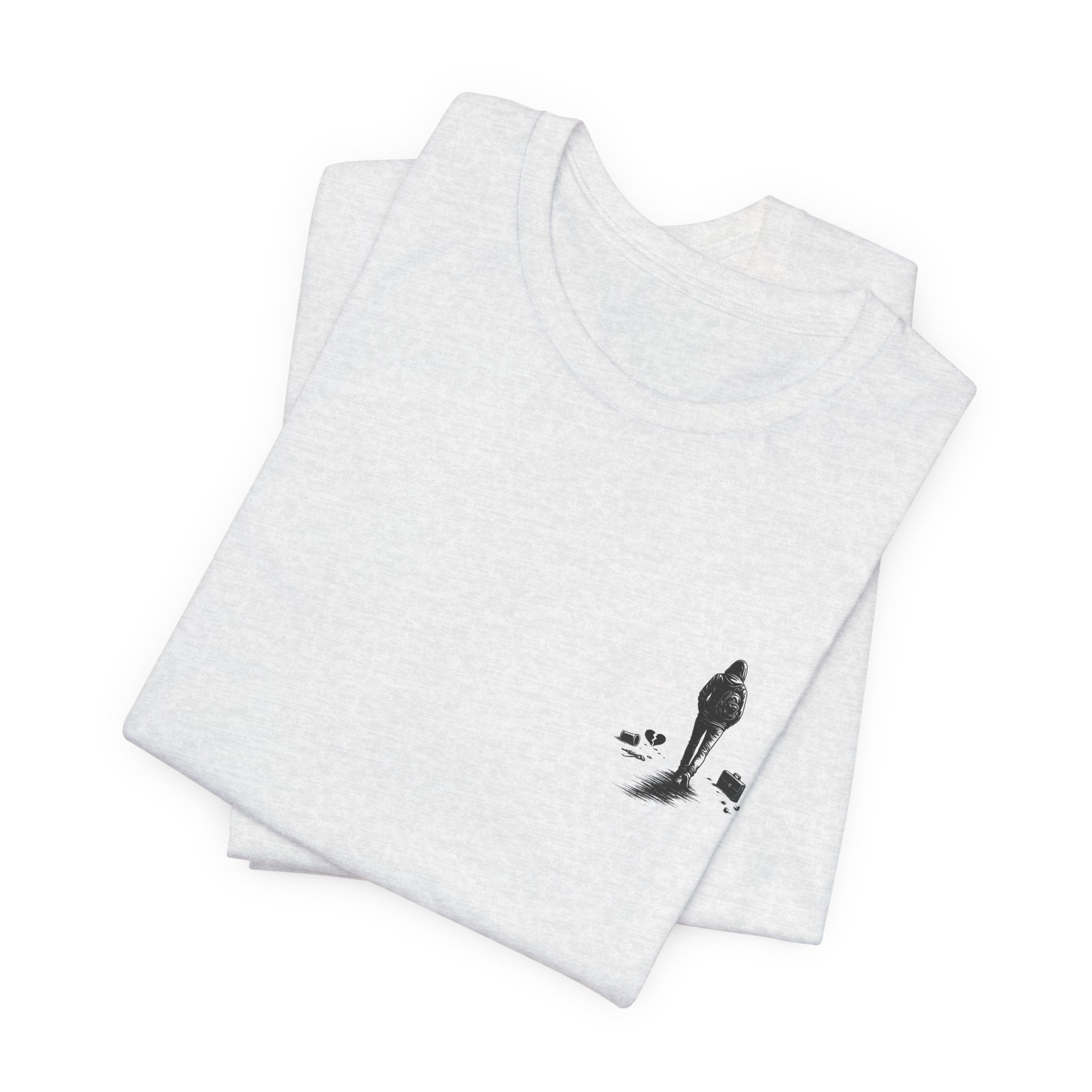 Knowing When to Leave Tee: "The Party, The Job, The Relationship" Minimal Back-Print T-Shirt
