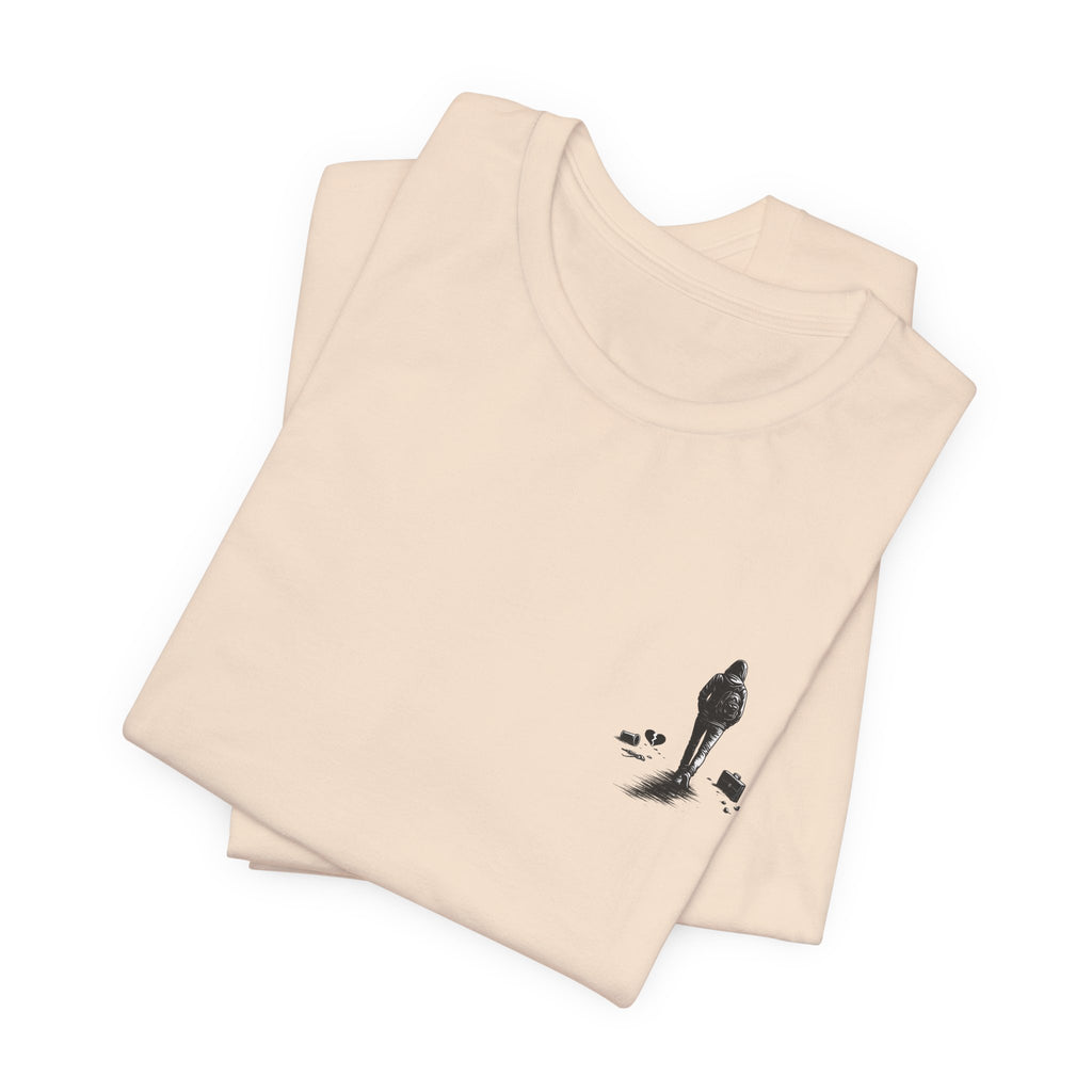 Knowing When to Leave Tee: "The Party, The Job, The Relationship" Minimal Back-Print T-Shirt