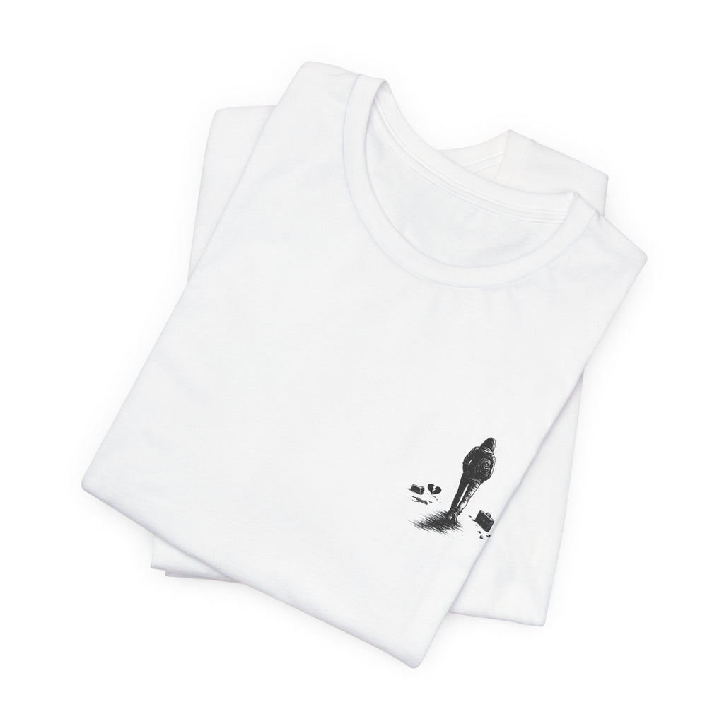 Knowing When to Leave Tee: "The Party, The Job, The Relationship" Minimal Back-Print T-Shirt