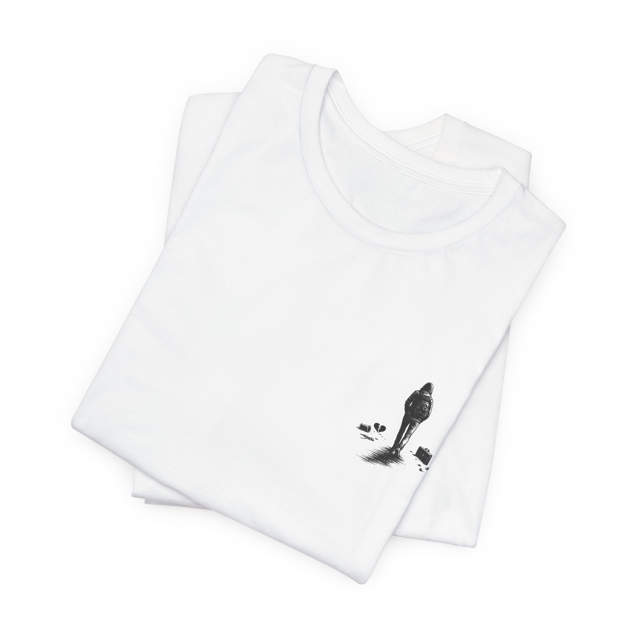 Knowing When to Leave Tee: "The Party, The Job, The Relationship" Minimal Back-Print T-Shirt