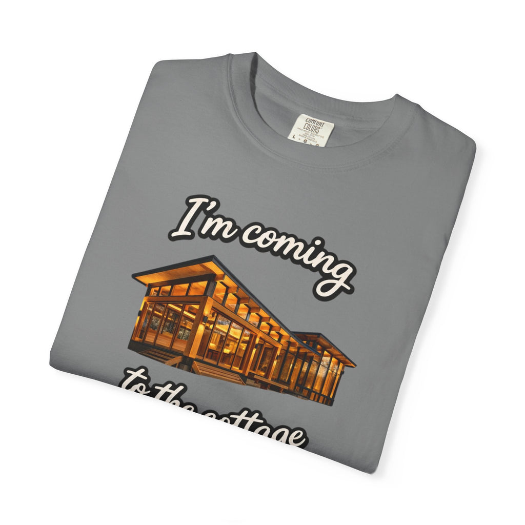 Cottage Cabin T-Shirt: "I'm Coming to the Cottage" Relaxed Heated Rivalry Retreat Tee