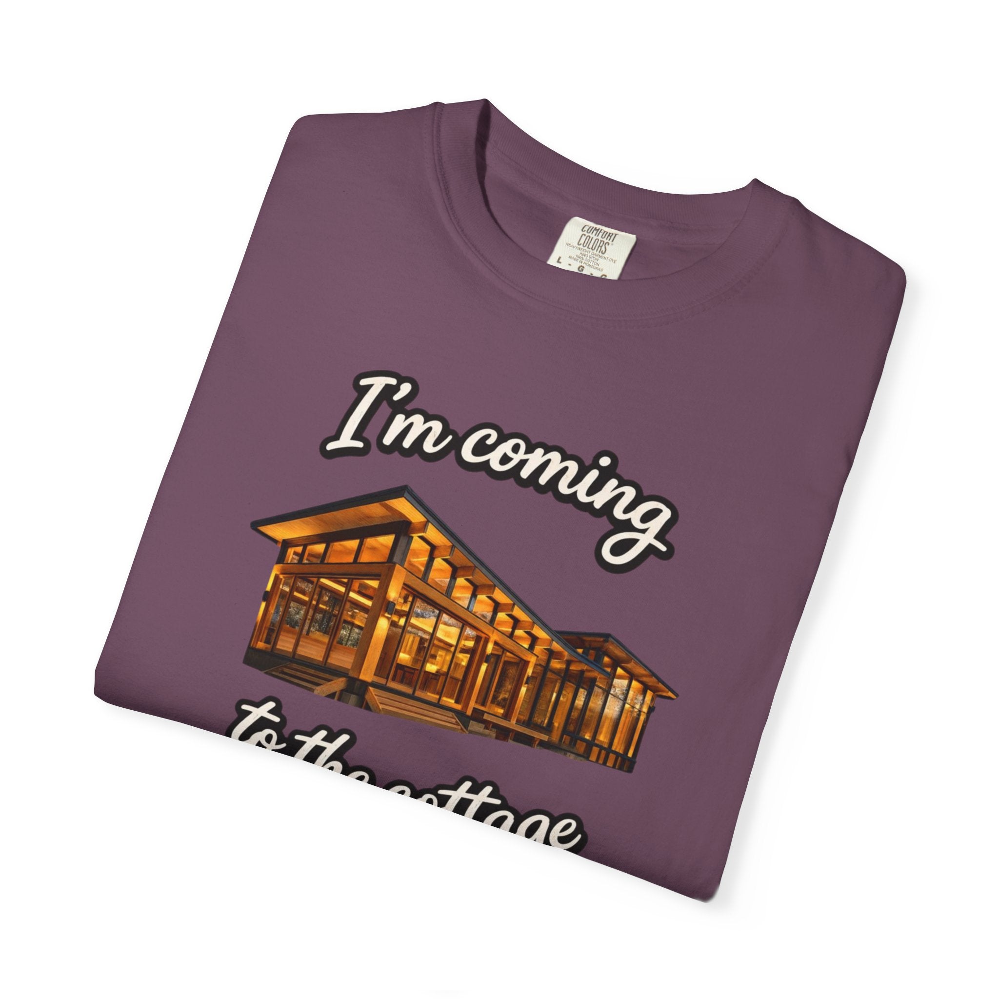 Cottage Cabin T-Shirt: "I'm Coming to the Cottage" Relaxed Heated Rivalry Retreat Tee