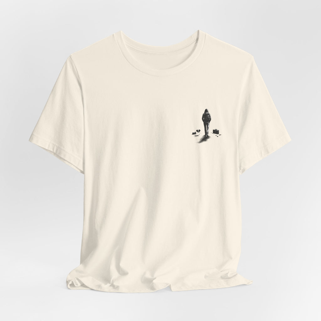 Knowing When to Leave Tee: "The Party, The Job, The Relationship" Minimal Back-Print T-Shirt