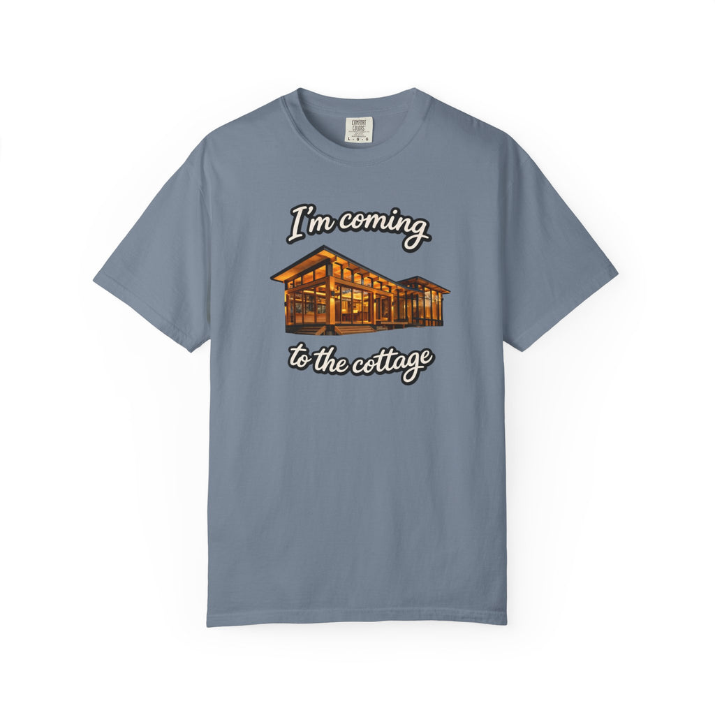Cottage Cabin T-Shirt: "I'm Coming to the Cottage" Relaxed Heated Rivalry Retreat Tee