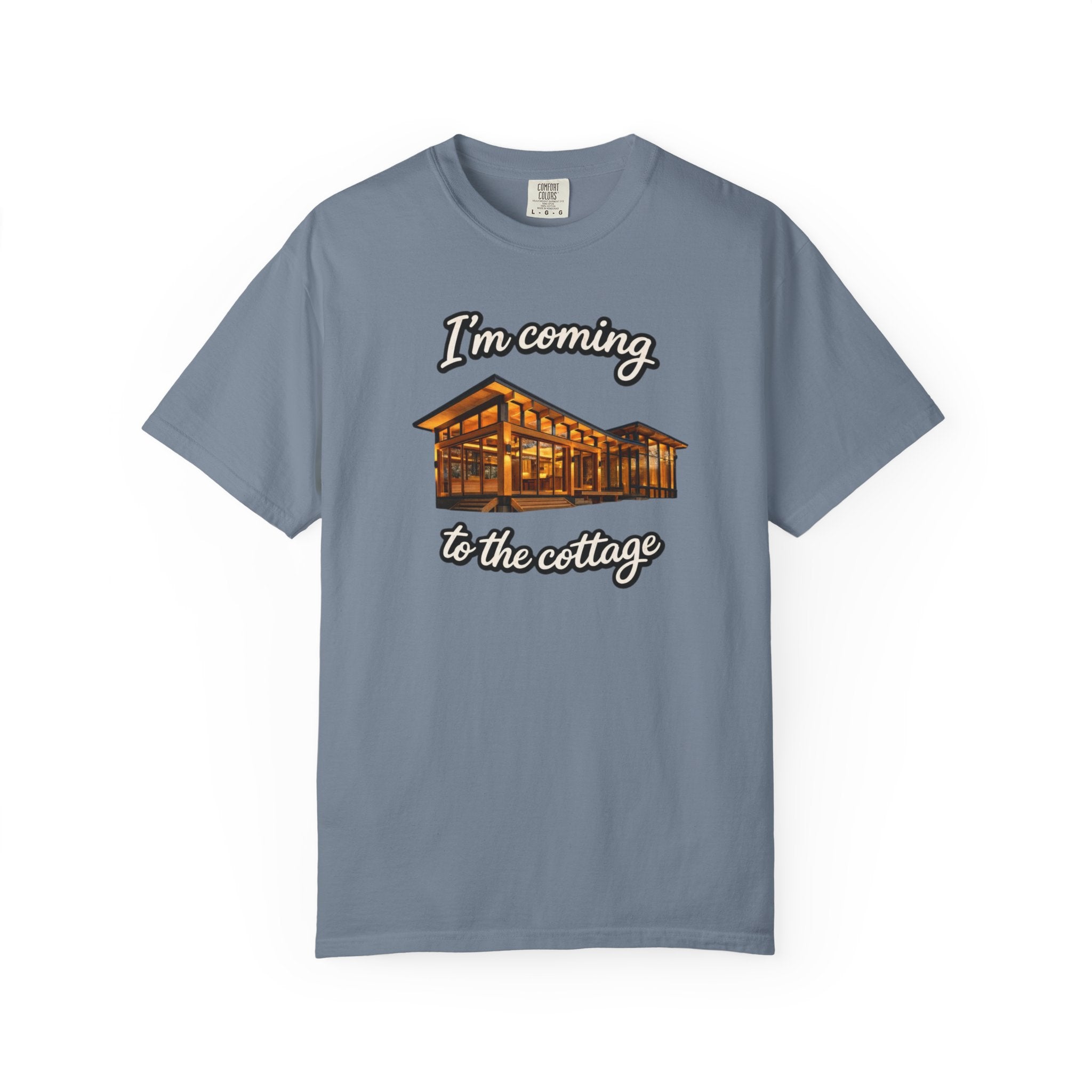 Cottage Cabin T-Shirt: "I'm Coming to the Cottage" Relaxed Heated Rivalry Retreat Tee