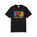 Loon Vintage Stripe T-Shirt: "Wolf Bird" Nature Graphic