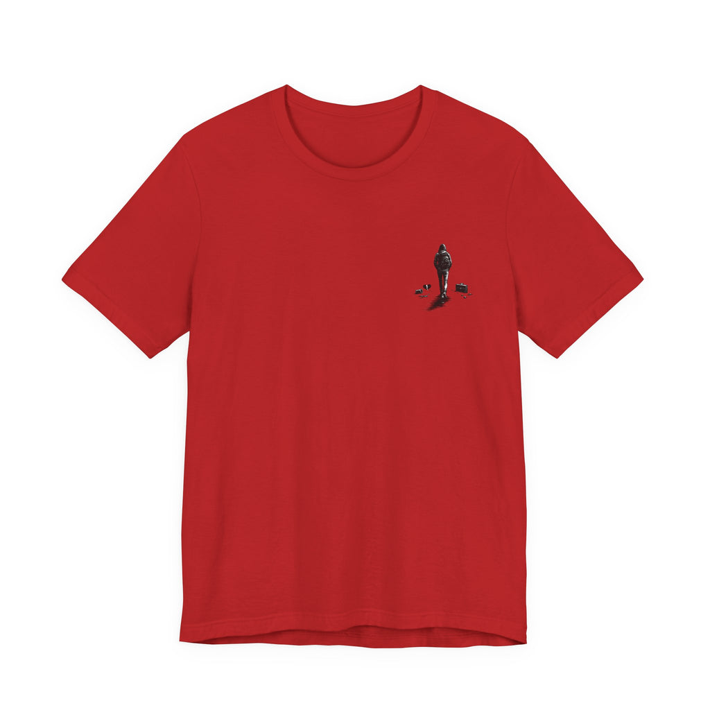 Knowing When to Leave Tee: "The Party, The Job, The Relationship" Minimal Back-Print T-Shirt