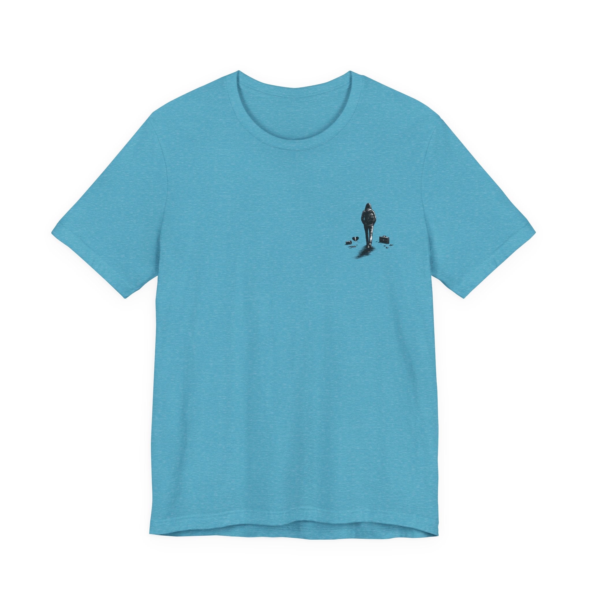 Knowing When to Leave Tee: "The Party, The Job, The Relationship" Minimal Back-Print T-Shirt